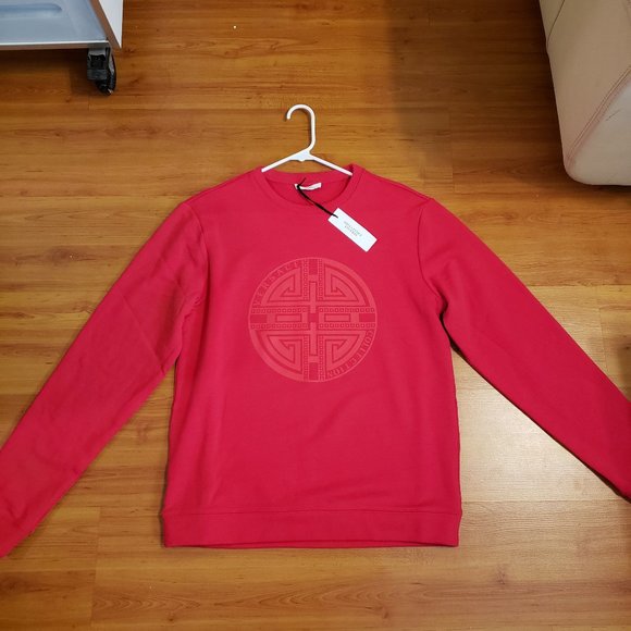 Versace Collection Other - Rare Versace Collection Greek Logo Red Sweater